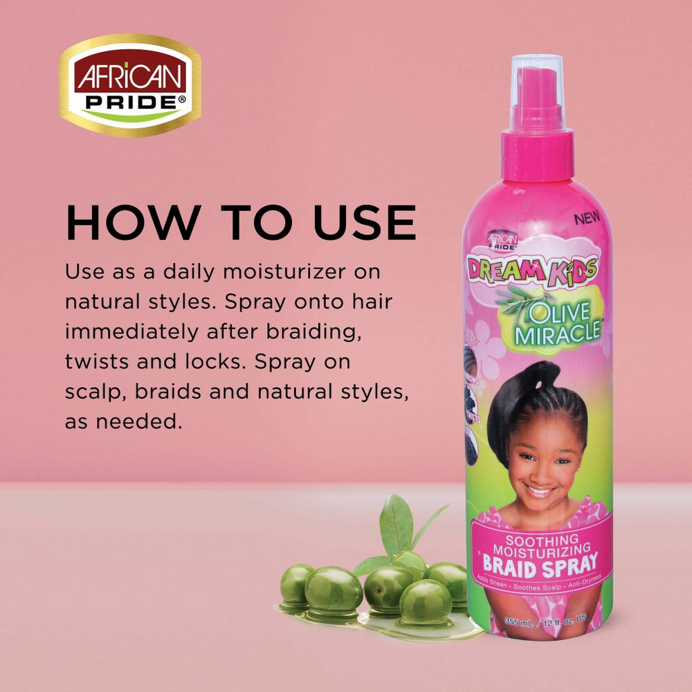 Dream Kids Soothing Moisturizing Braid Spray 355ml/12oz