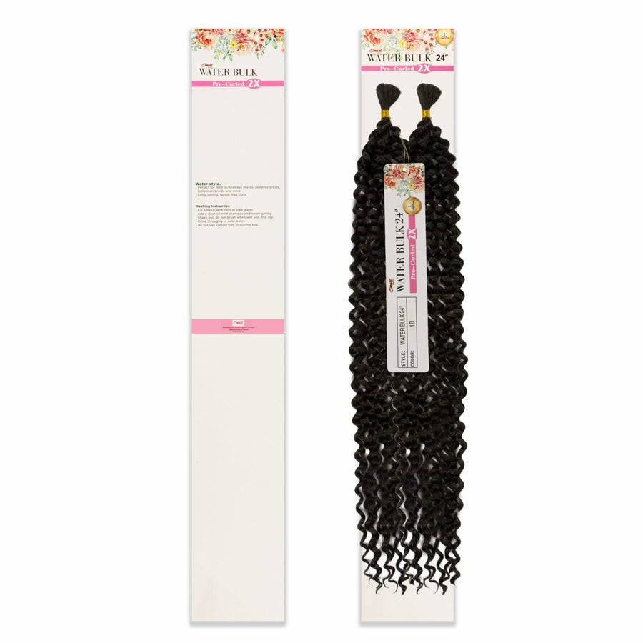 Smart Natural Boho Style Pre-Curled  2X Pack Water Bulk Hair