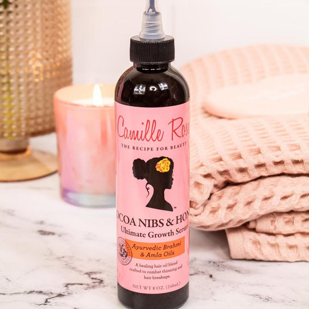 Camille Rose Cocoa Nibs & Honey Ultimate Strength Hair Serum 240ml/8oz