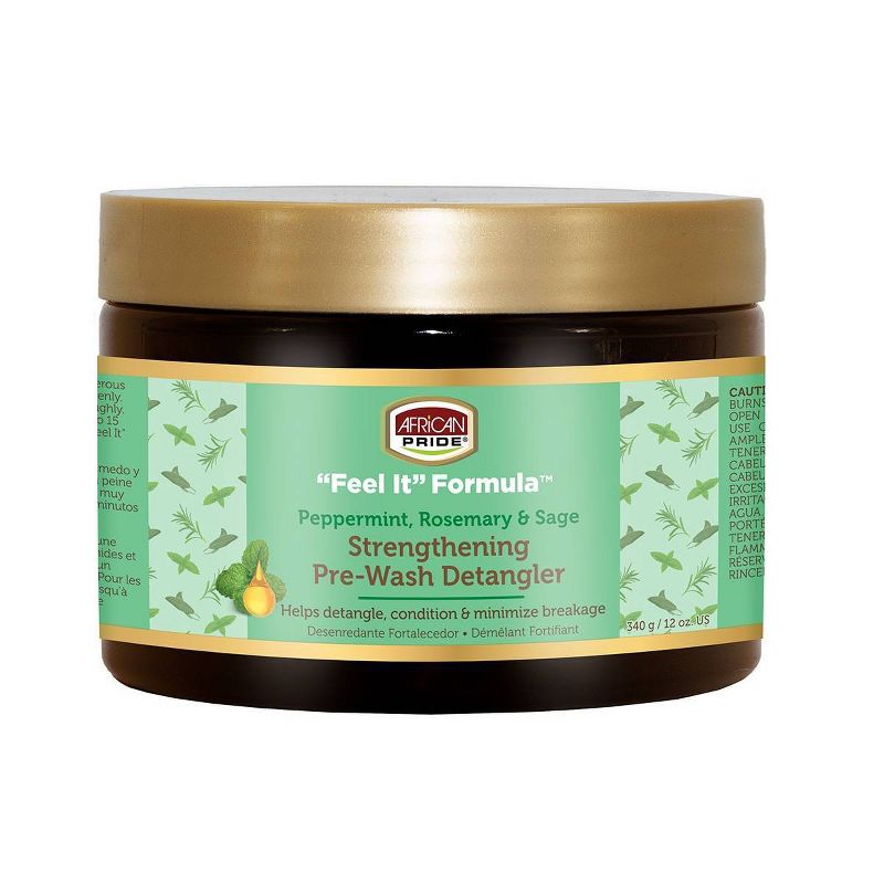 African Pride Feel It Formula Peppermint, Rosemary & Sage Strengthening Pre-Wash Detangler 340g/12oz