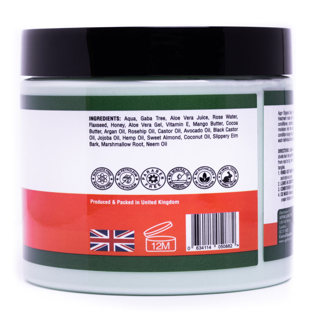Agor Organic Deep Treatment Cocktail Hair Mask  15 oz