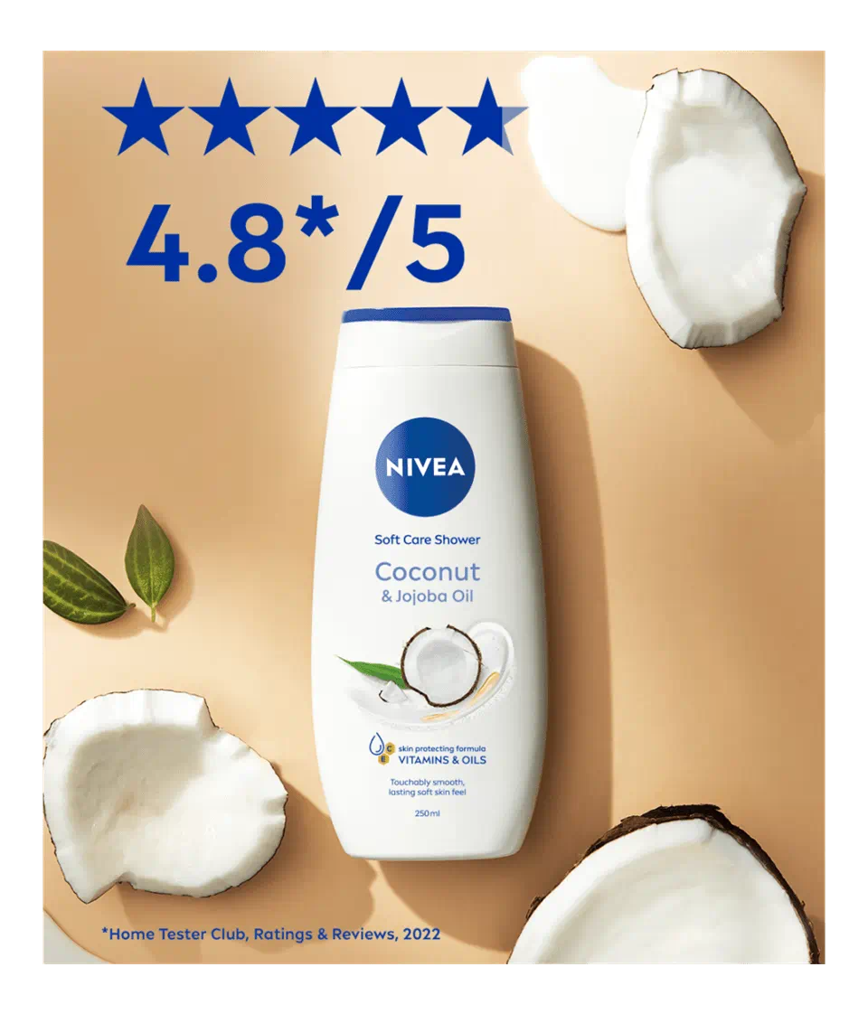 NIVEA COCONUT & JOJOBA OIL SHOWER CREAM 250 ML
