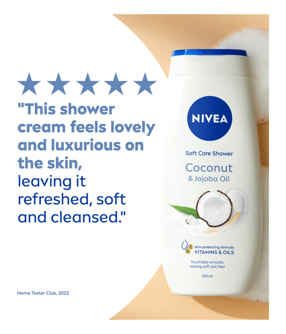 NIVEA COCONUT & JOJOBA OIL SHOWER CREAM 250 ML