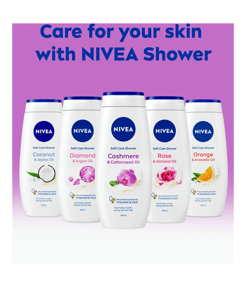 NIVEA CASHMERE & COTTON SEED OIL SHOWER CREAM 250 ML