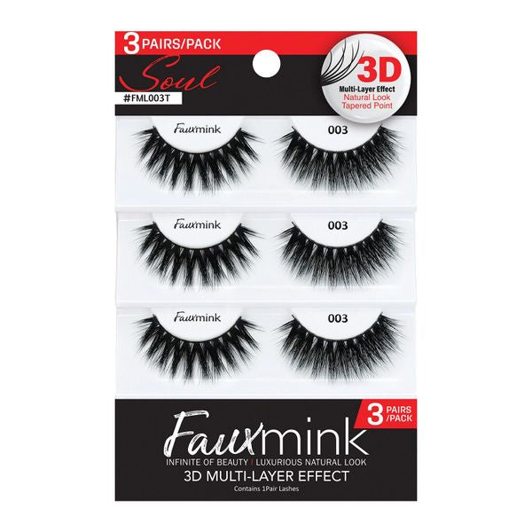 RESPONSE 3D FAUX MINK EYELASH [PACK] - #FML003T