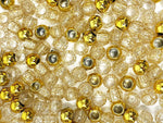 BEAUTY COLLECTION - LARGE ROUND bead 200pcs  Metallic Gold