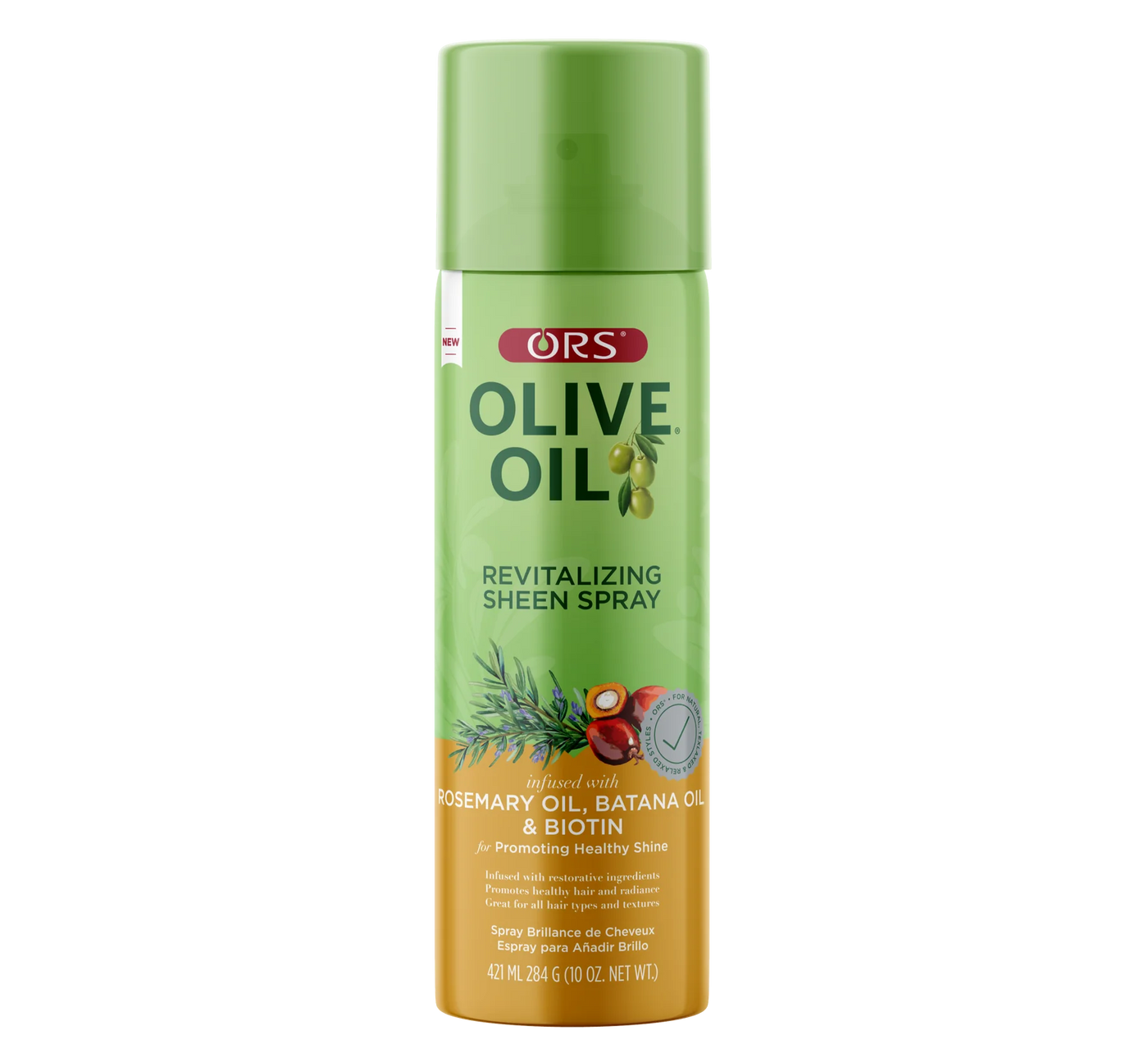 ORS Olive Oil Revitalizing Sheen Spray with Rosemary Oi l& Batana Oil & Biotin 421ml