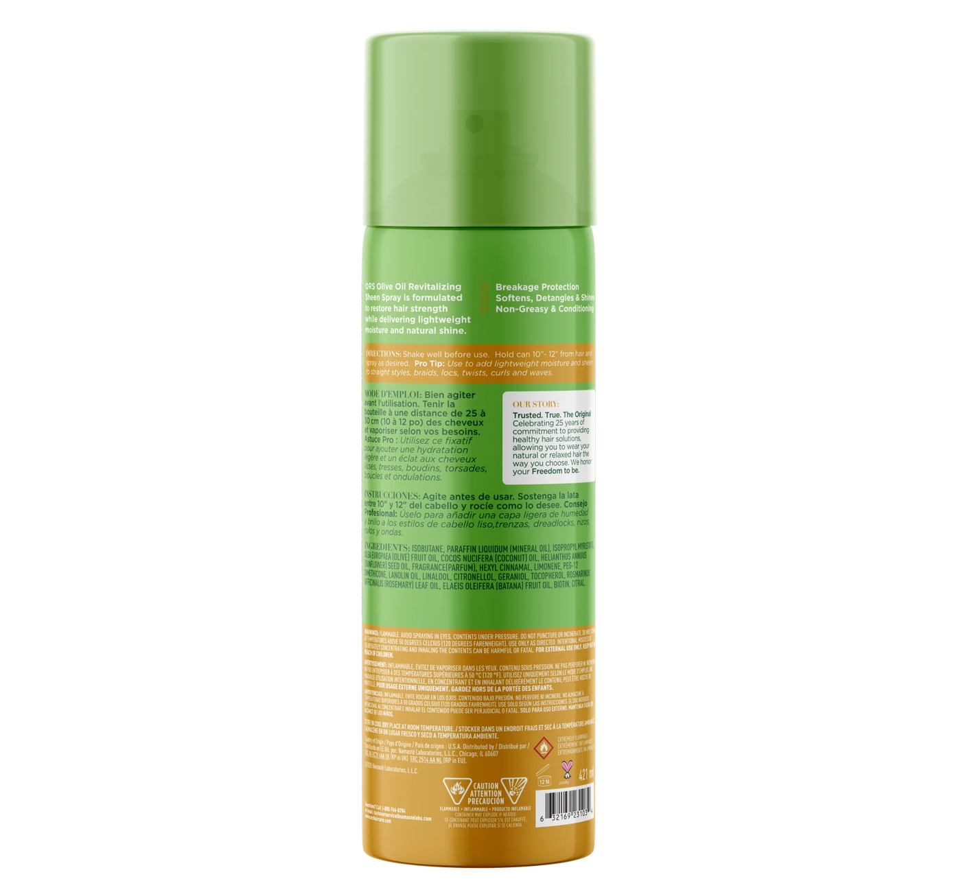 ORS Olive Oil Revitalizing Sheen Spray with Rosemary Oi l& Batana Oil & Biotin 421ml