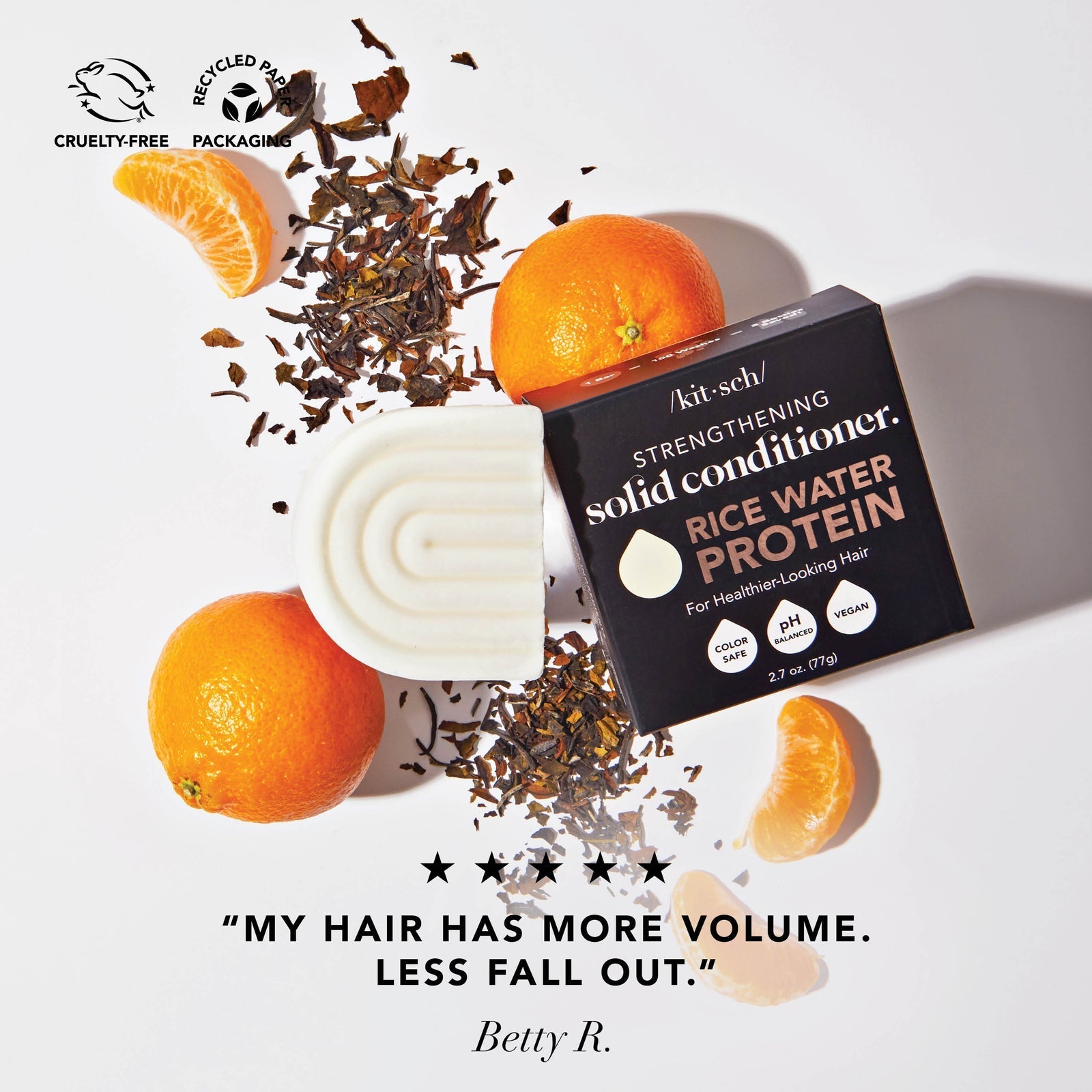 Kitsch Rice Water Conditioner Bar for Hair Growth 77g