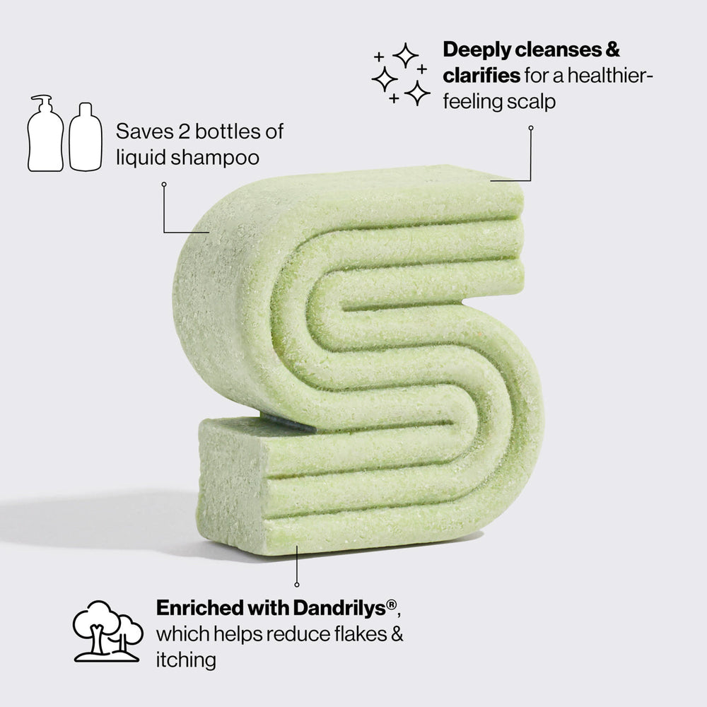 Kitsch Tea Tree & Mint  Anti Dandruff Clarifying Shampoo Bar 91g