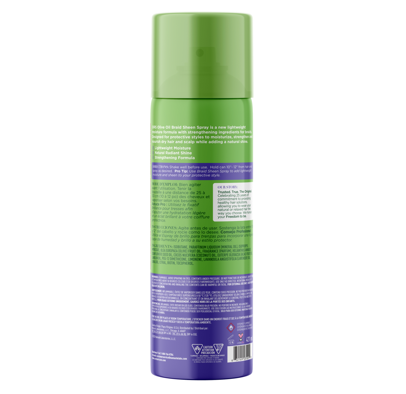 ORS OLIVE OIL BRAIDZONE BRAID SHEEN SPRAY (10.0 OZ)