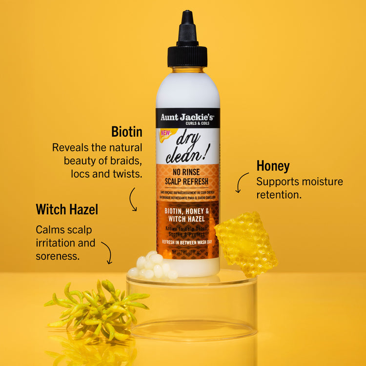 Aunt Jackie's Curls & coils  Dry Clean! No Rinse Scalp Refresh 177ml/5oz