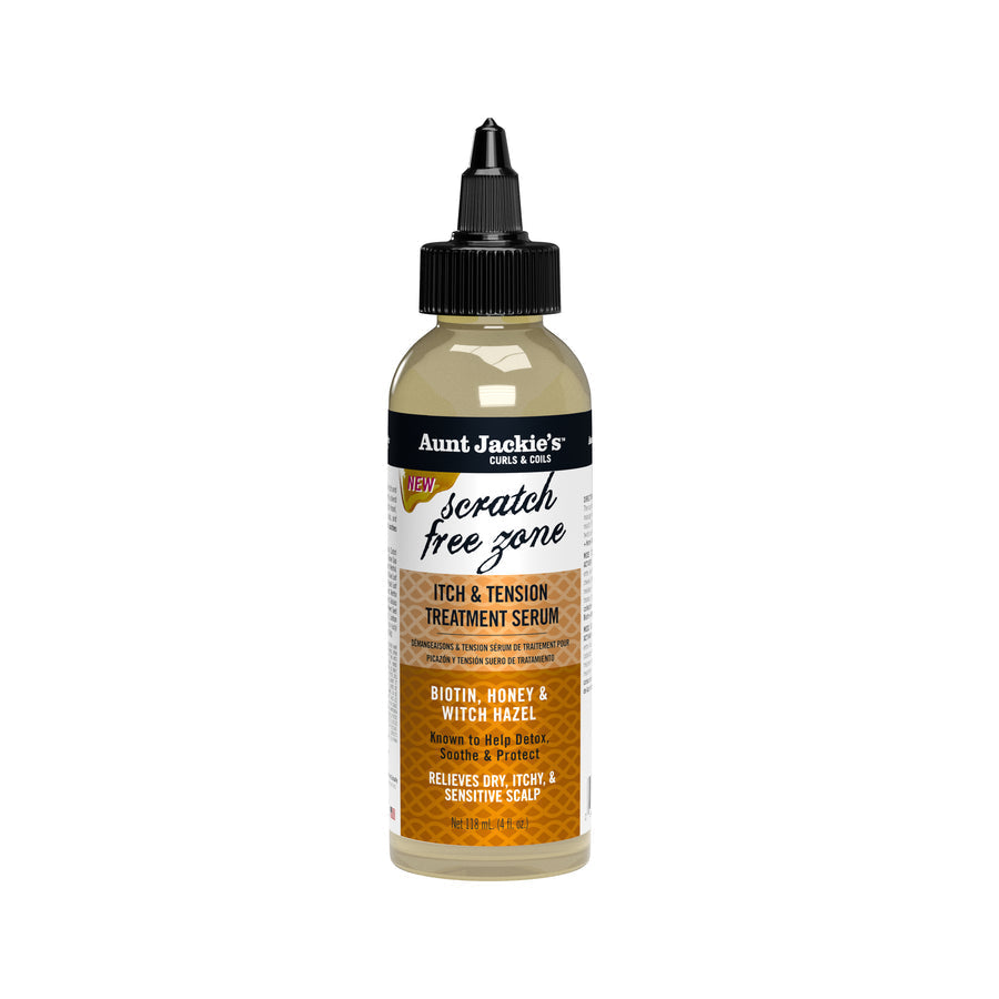 Aunt Jackie's Curls & coils Scratch Free Zone Itch & Tension Treatment Serum 118ml/4oz