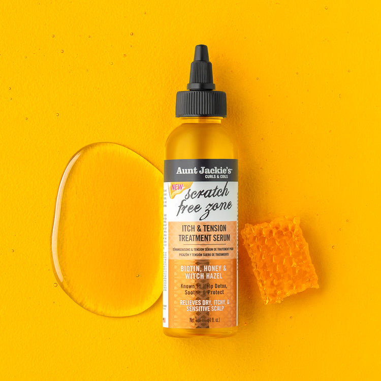 Aunt Jackie's Curls & coils Scratch Free Zone Itch & Tension Treatment Serum 118ml/4oz