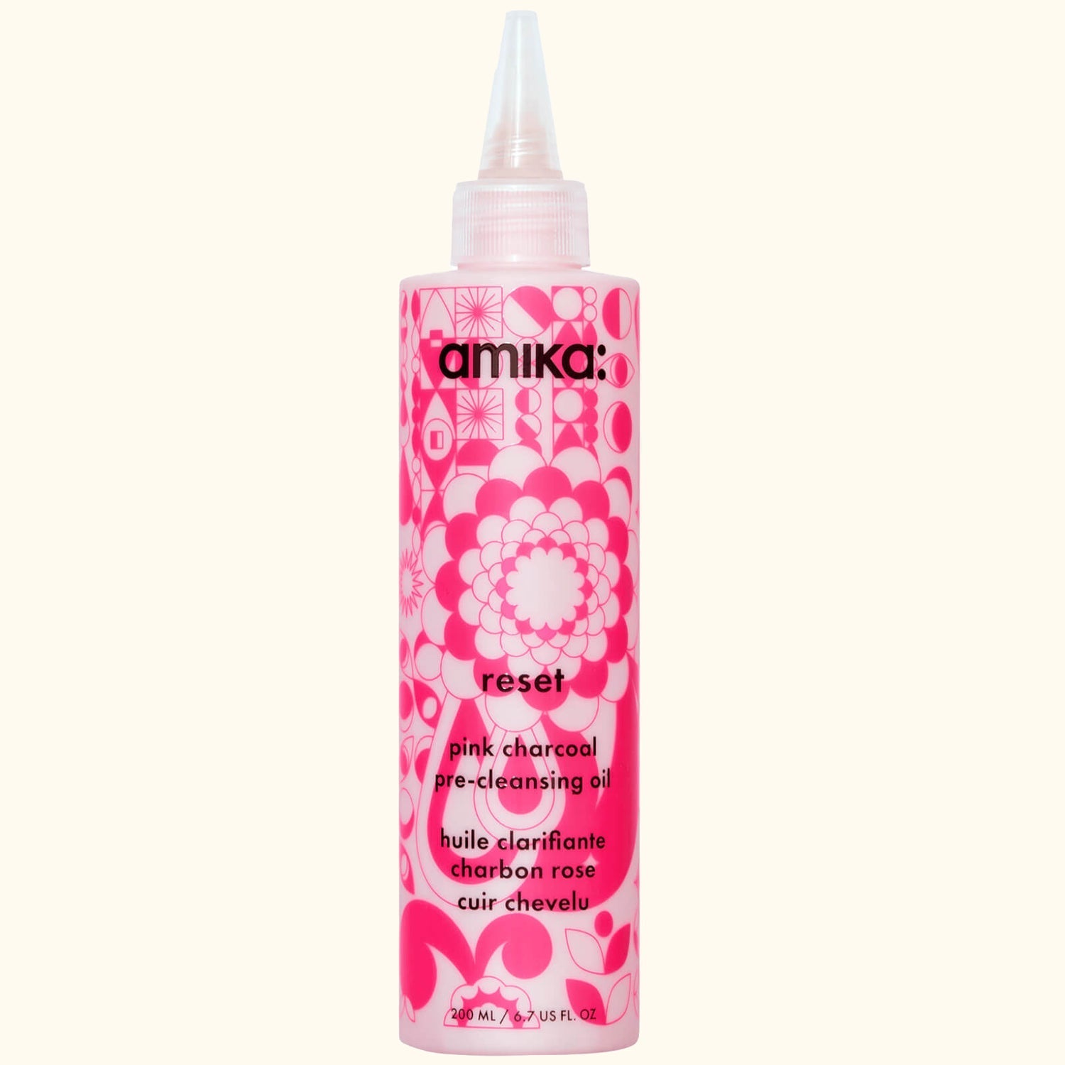 Amika Reset Pink Charcoal Scalp Cleansing Oil 200ml/6.7oz