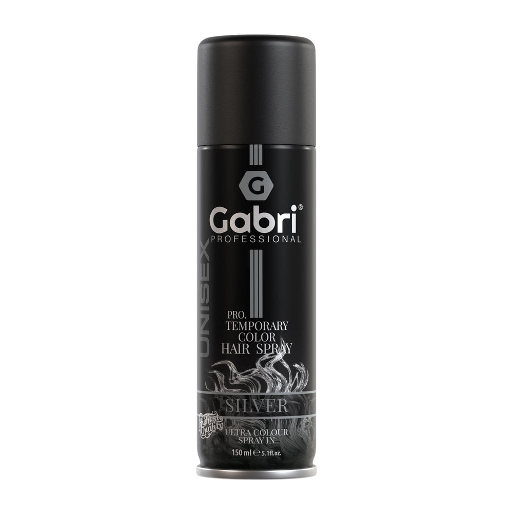 Gabri Professional  Pro Temporary Hair Colour Shimmer Spray Silver 150ml