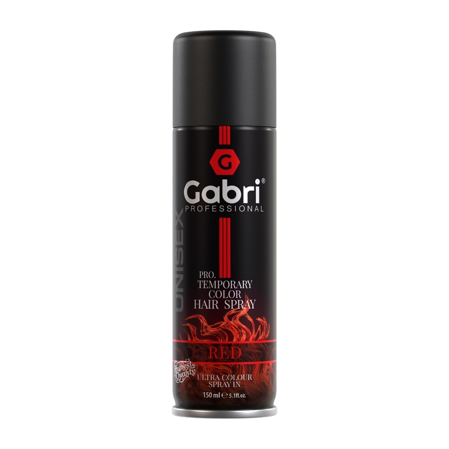 Gabri Professional  Pro Temporary Hair Colour Shimmer Spray Red 150ml