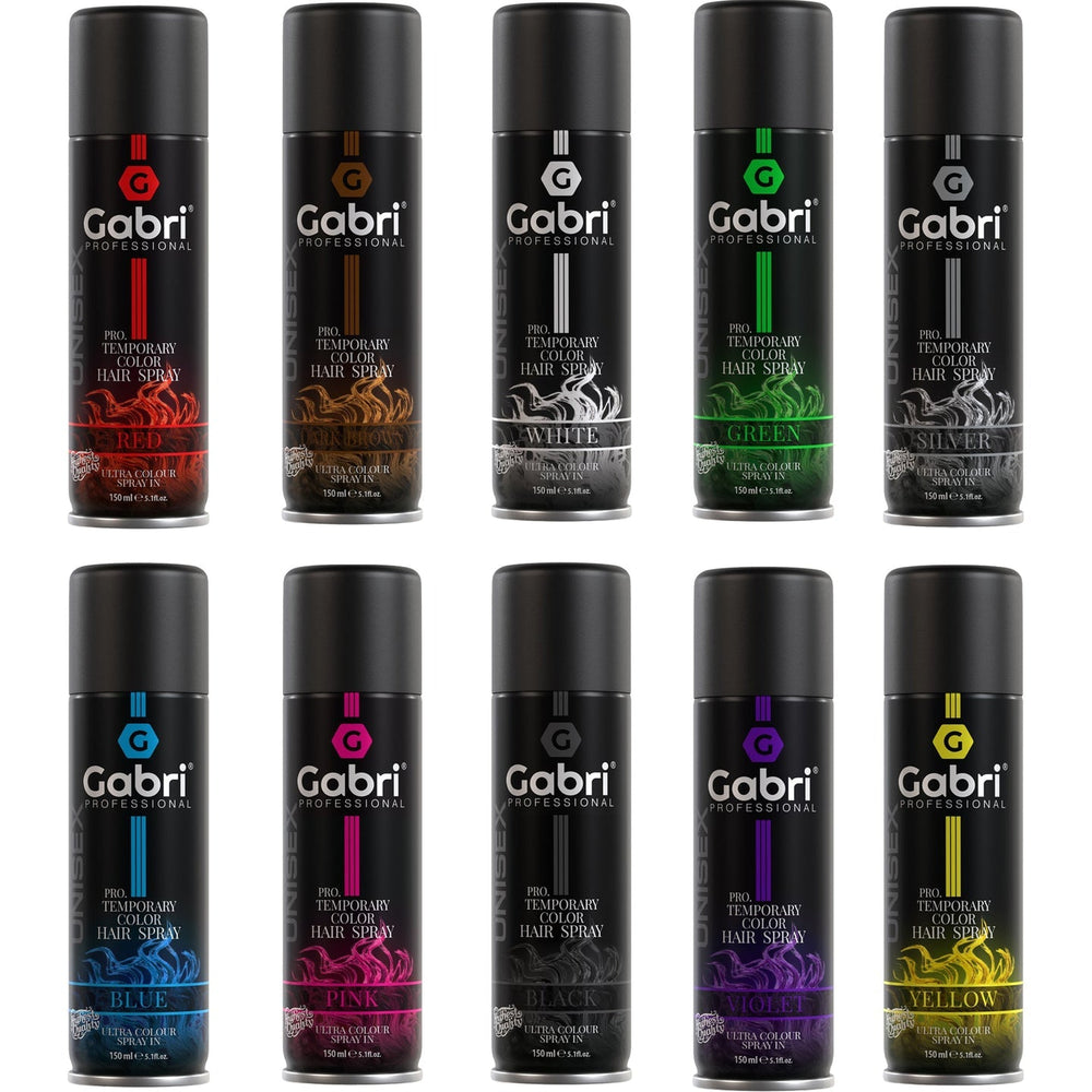 Gabri Professional  Pro Temporary Hair Colour Shimmer Spray Red 150ml