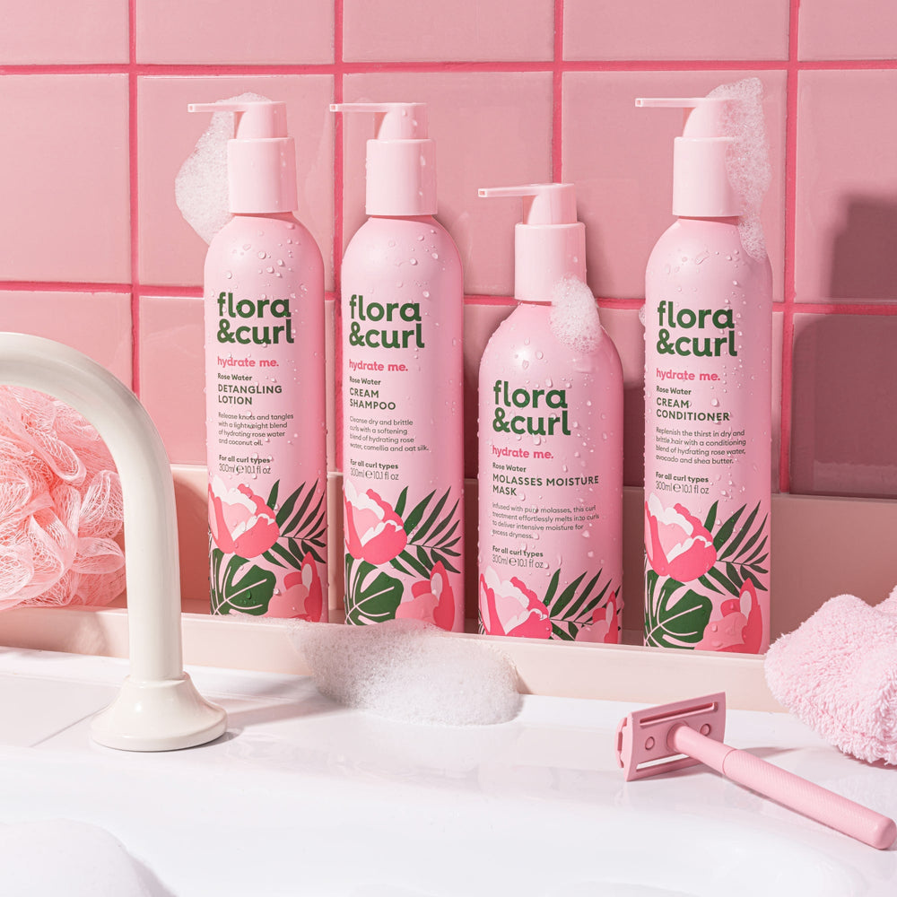 FLORA & CURL Hydrate Me Rose Water Cream Shampoo-300ML