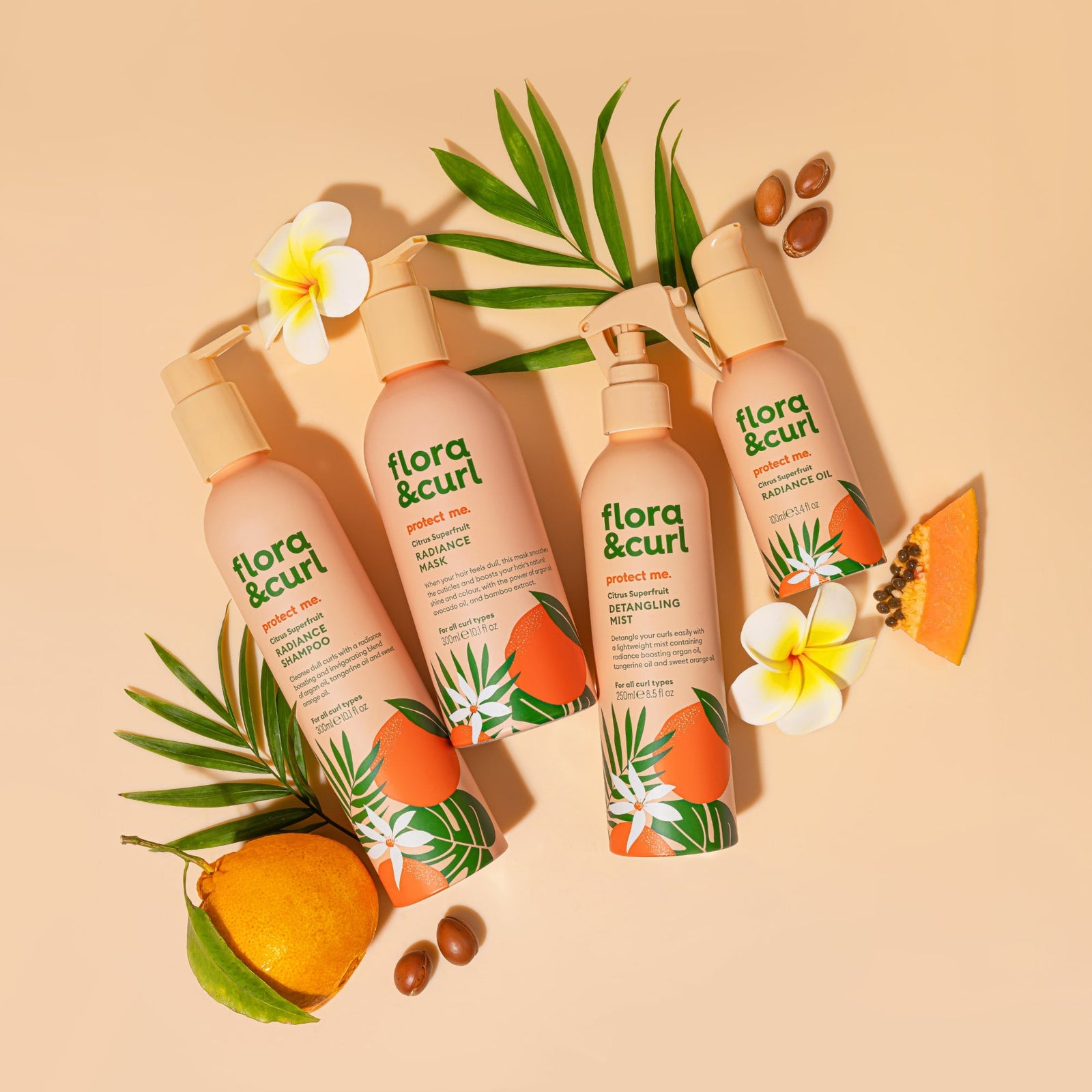 FLORA & CURL  protect me. Citrus Superfruit Radiance Mask 300ml