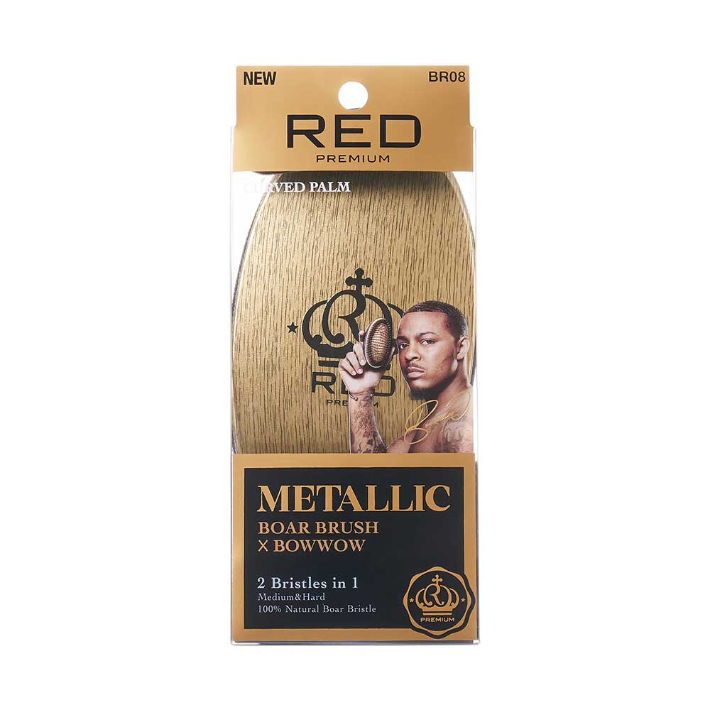 Red By Kiss Bow Wow X Metallic 2-in-1 Boar Brush