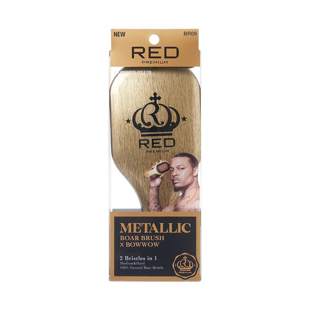 Red By Kiss Bow Wow X Metallic 2-in-1 Boar Brush