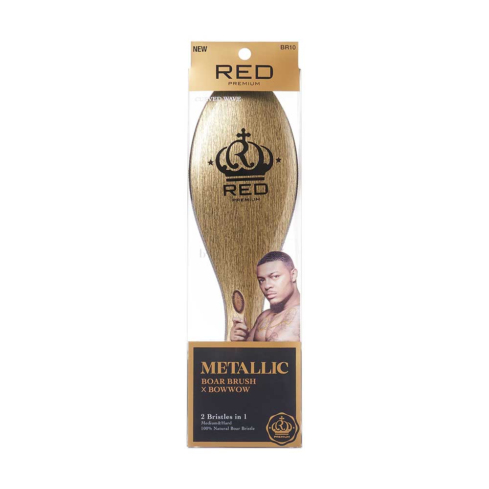 Red By Kiss Bow Wow X Metallic 2-in-1 Boar Brush