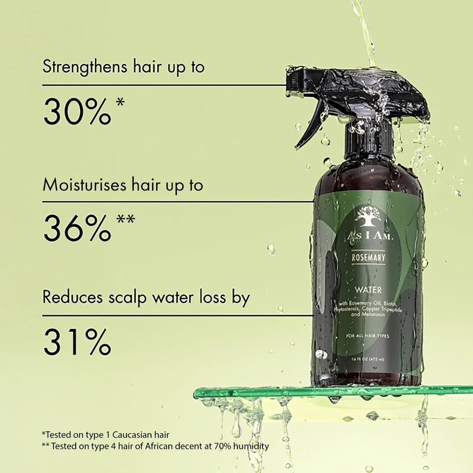 As I Am Rosemary Water for Scalp Refresh & Hydration  475 ml/16oz