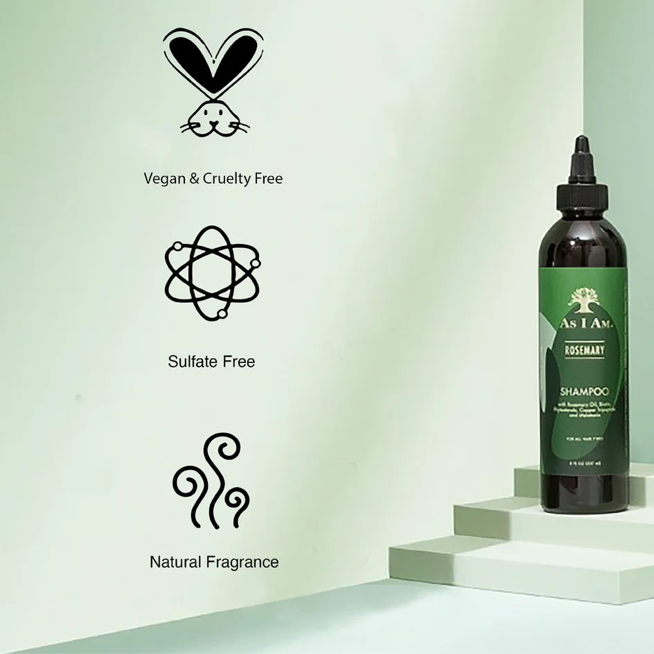 As I Am Rosemary Shampoo 237ml/8oz