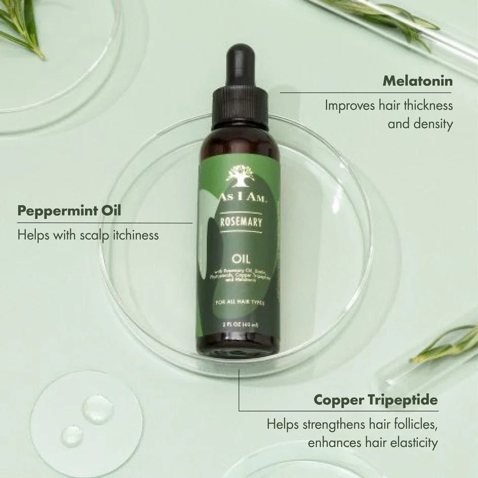 As I Am Rosemary Oil for Scalp & Hair Growth  60ml/2oz