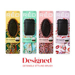 Red By Kiss Oval Designed Brush – Bold Geometric