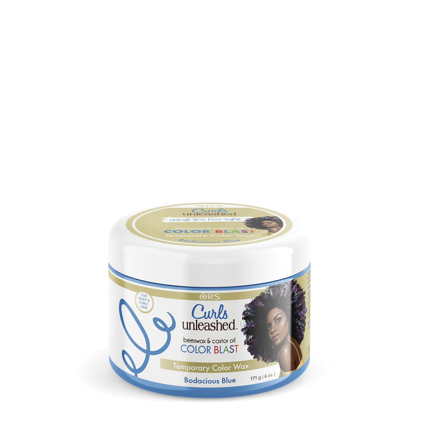 ORS Curls Unleashed Temporary Bodacious Blue Color Wax 171g