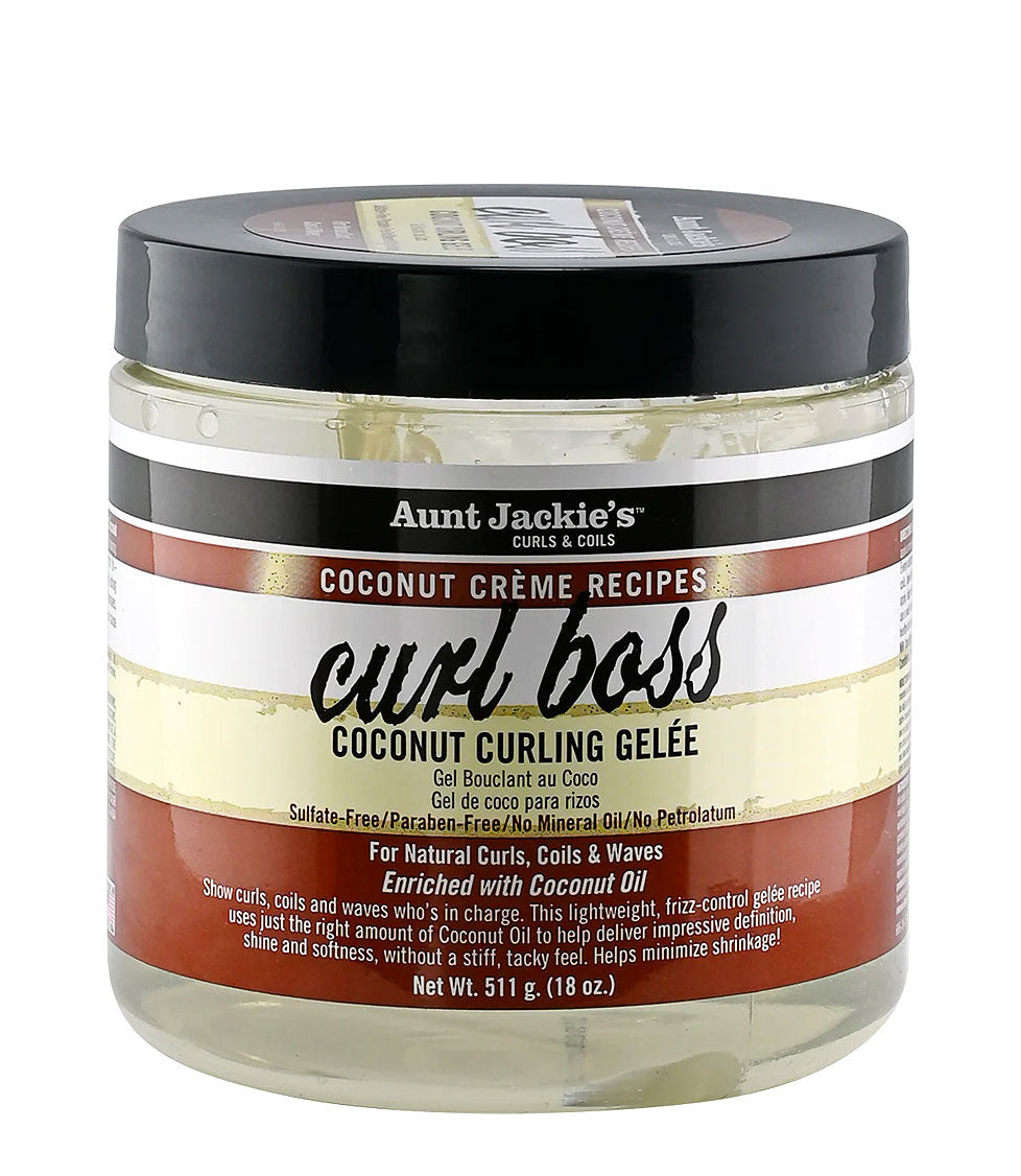 Aunt Jackie's Curls & coils  Curl Boss – Coconut Curling Gelée 426g/15oz
