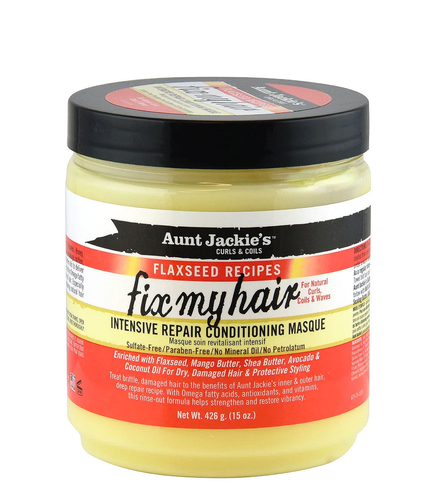 Aunt Jackie's Curls & coils Fix My Hair – Intensive Repair Conditioning Masque 426g/15oz