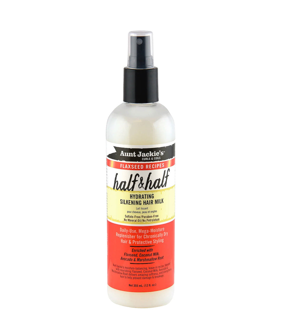 Aunt Jackie's Curls & coils  Half & Half – Hydrating Silkening Hair Milk 355ml/12oz
