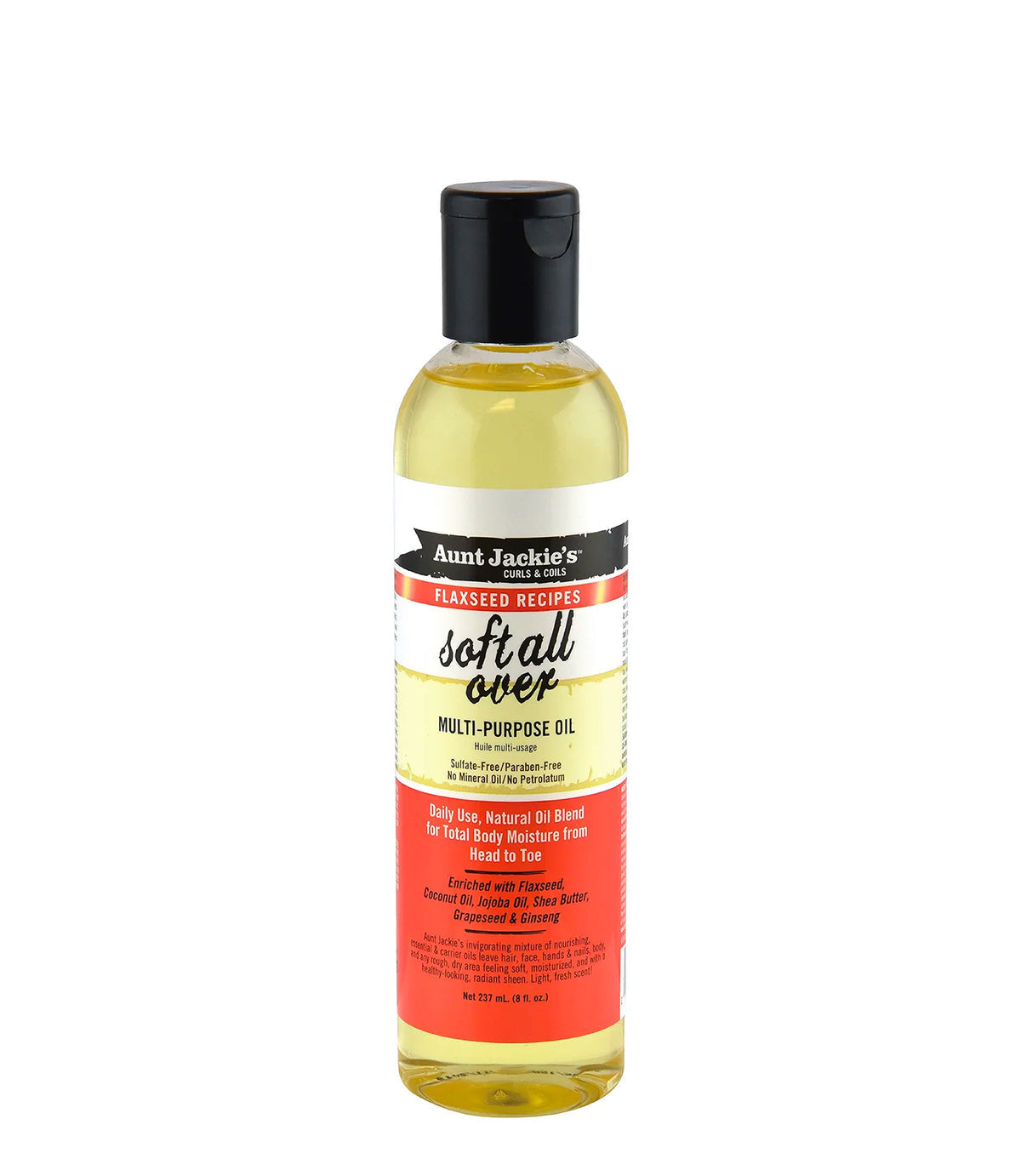 Aunt Jackie's Curls & coils   Soft All Over – Multi-purpose Oil 237ml/8oz