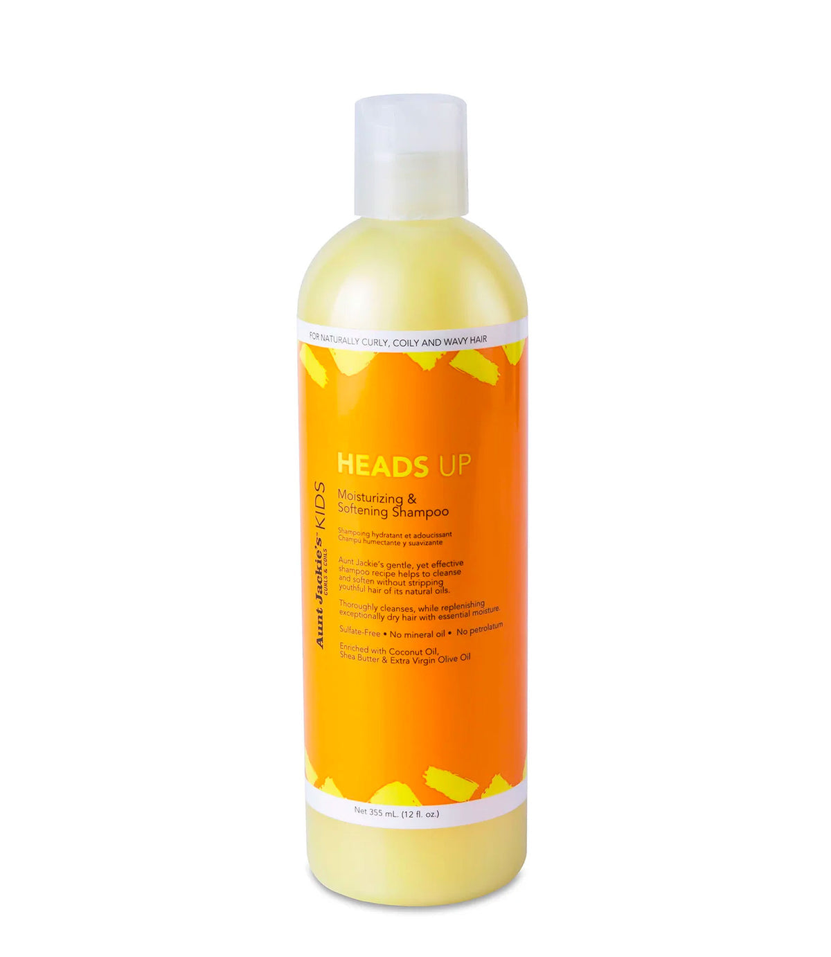 Aunt Jackie's Curls & coils kids Heads Up – Moisturizing & Softening Shampoo 355ml/12oz