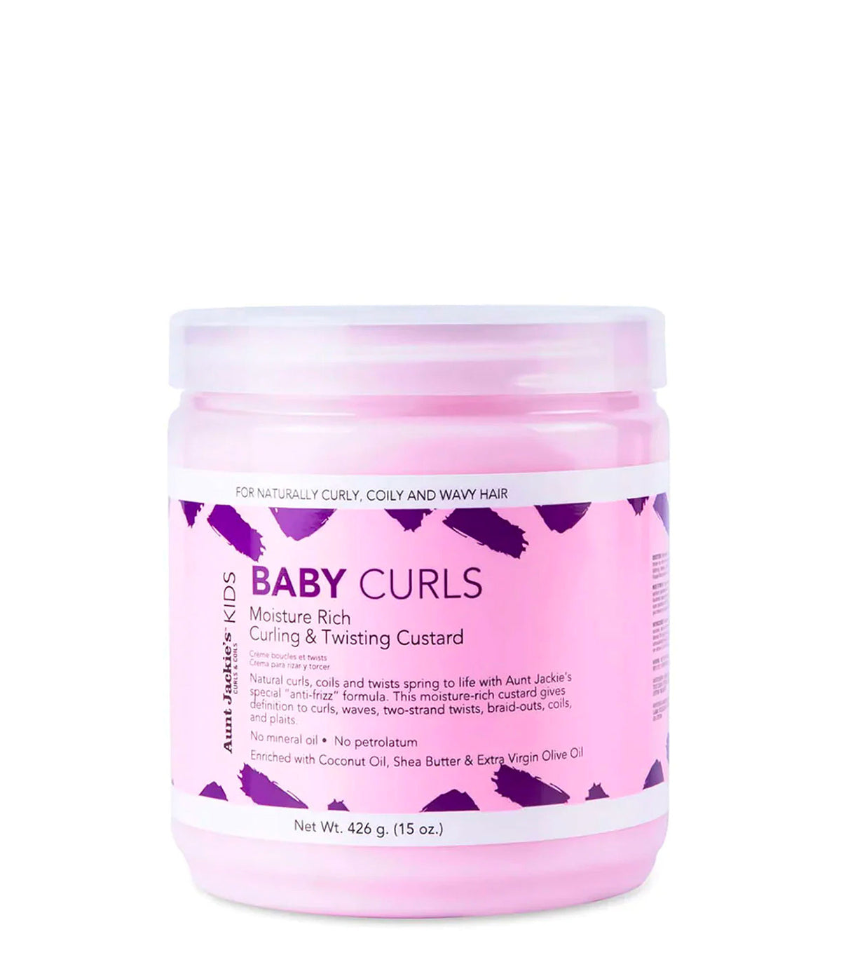Aunt Jackie's Curls & coils Kids  Baby Curls  Curling & Twisting Custard 426g/15oz