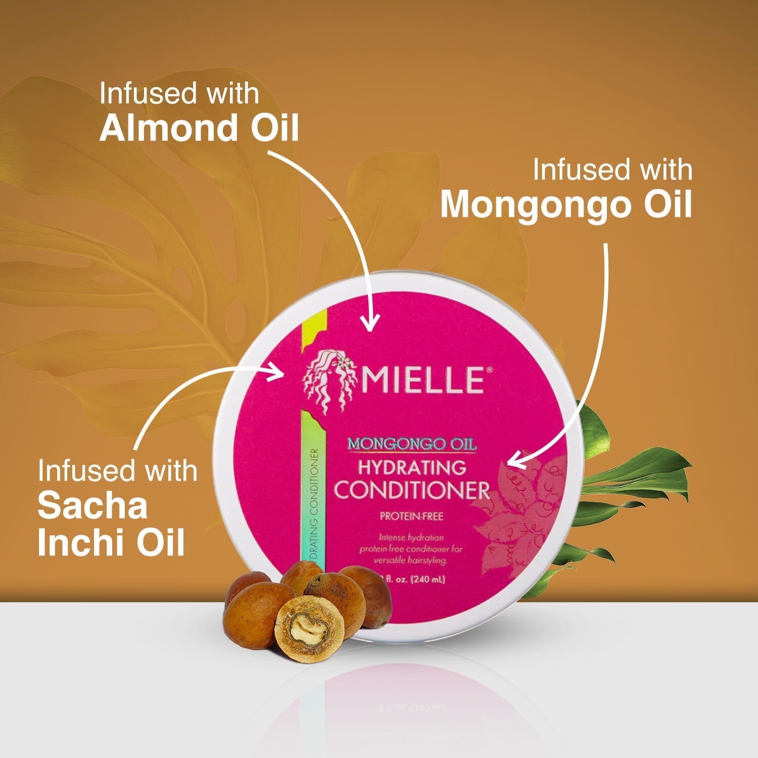 Mielle Mongongo Oil Protein-Free Hydrating Conditioner 8oz