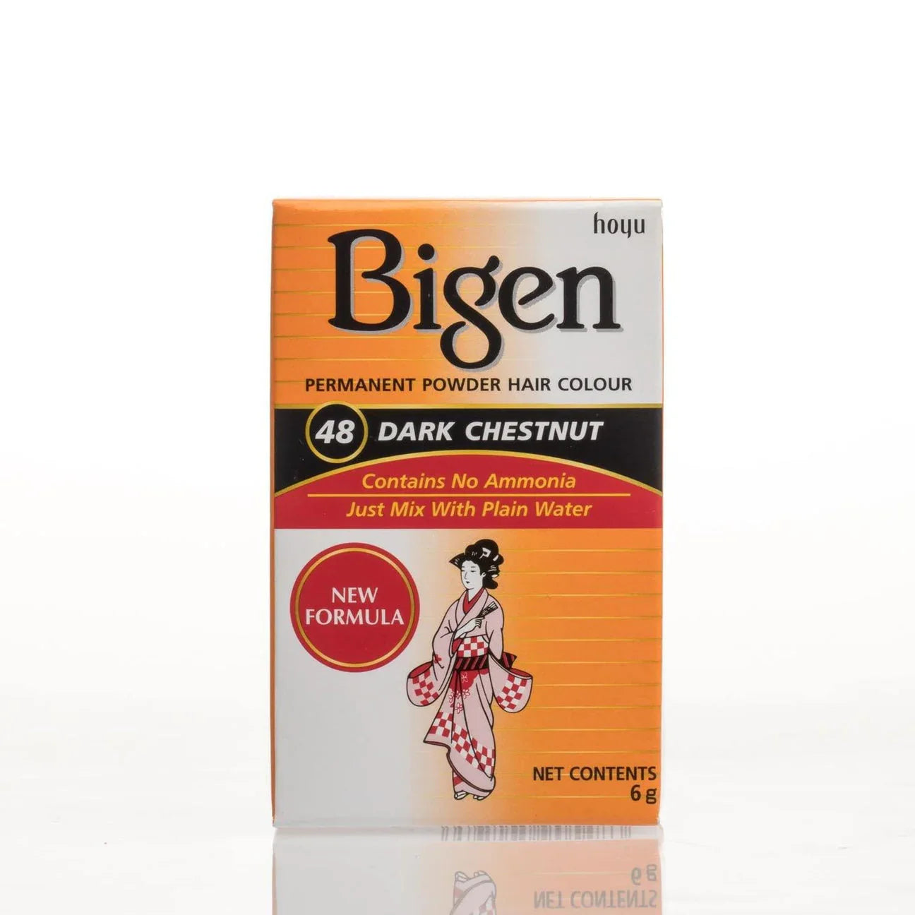 Bigen Permanent Hair Colour Powder No.48 Dark Chestnut