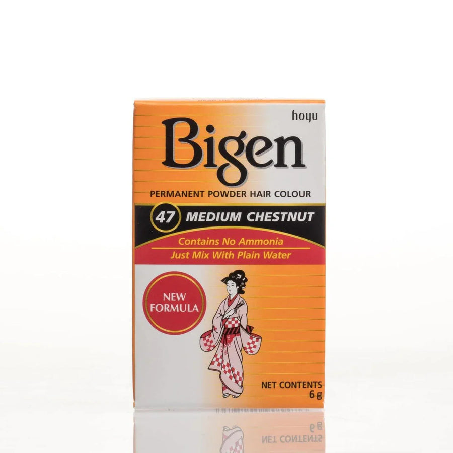 Bigen Permanent Hair Colour Powder No.47 Medium Chestnut