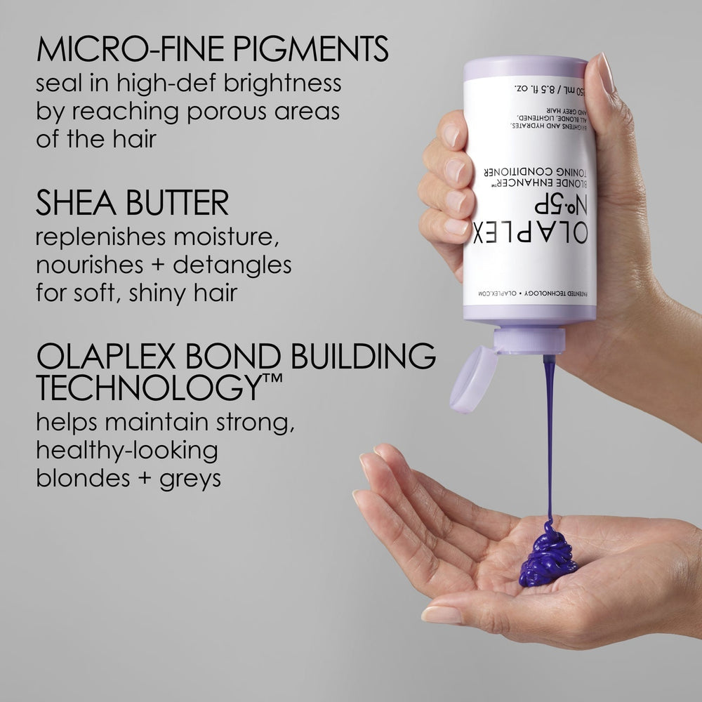 Olaplex No.5P Blonde Hair Hydrating and Brightening Purple Toning Conditioner 250ml