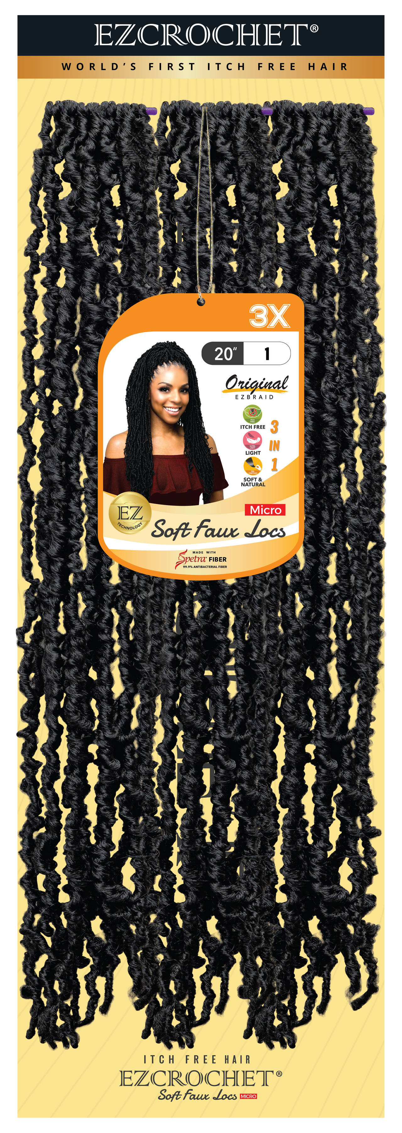 EZCROCHET Soft Faux Locs Micro 26"-3X