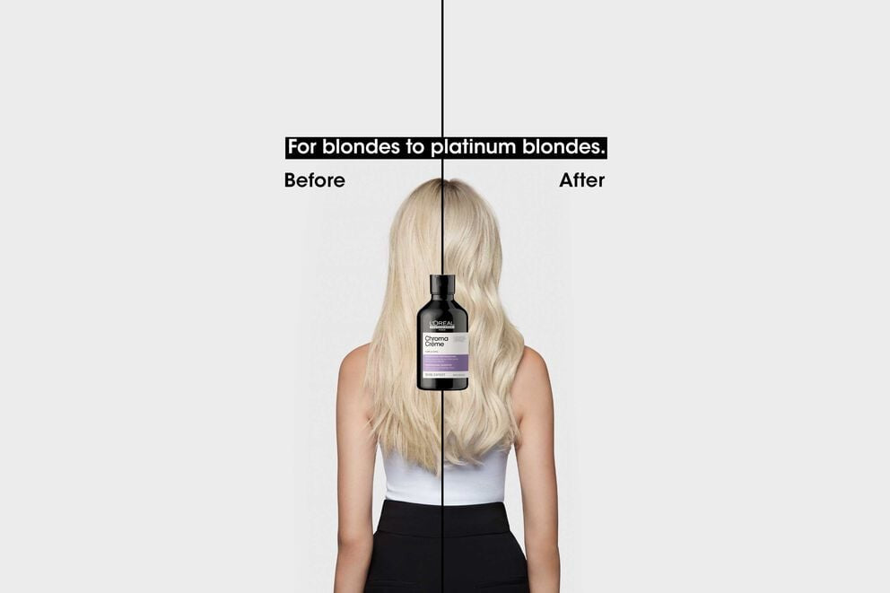 L’Oréal Professionnel Chroma Crème Neutralizing Shampoo for Blondes to Platinum Blondes