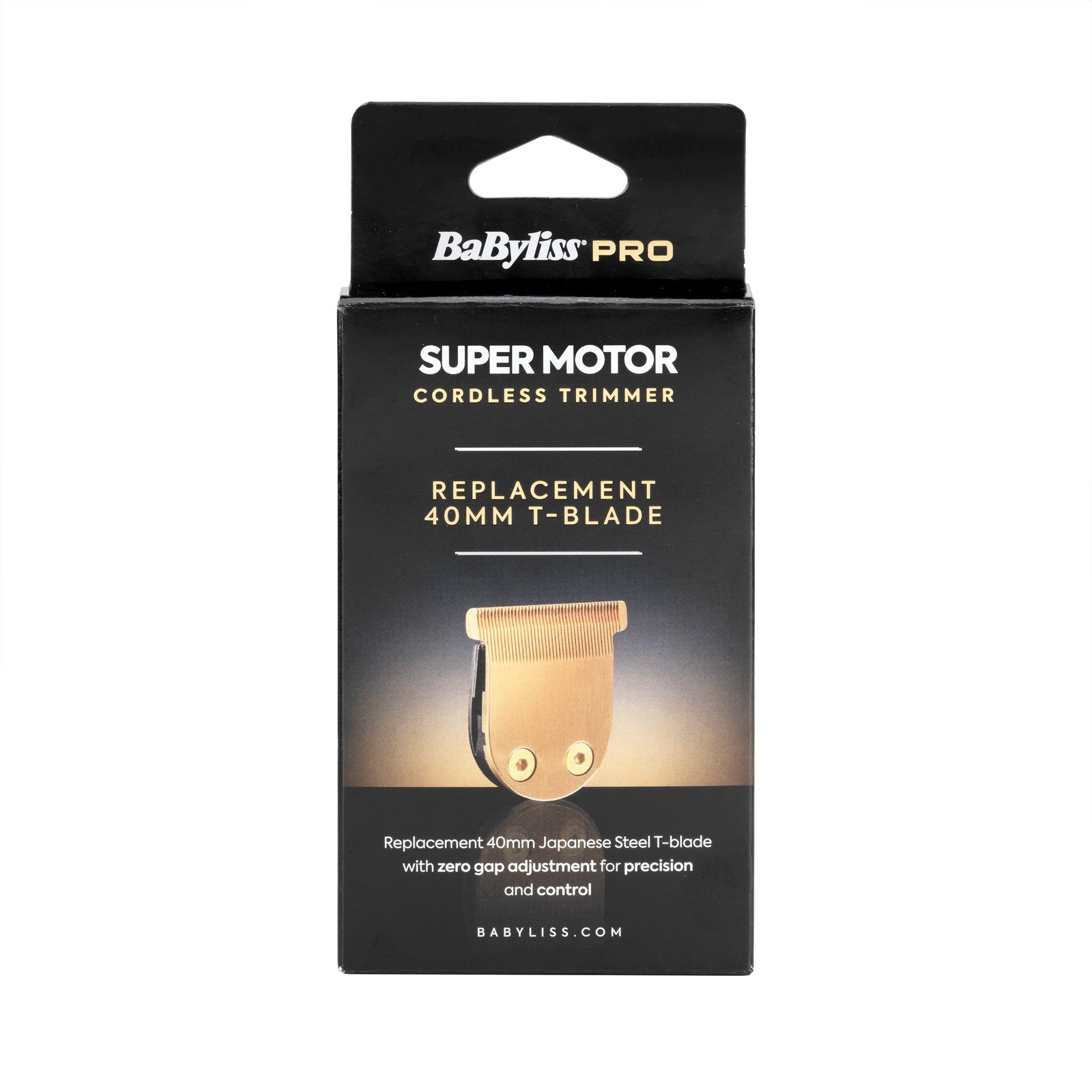 BABYLISS PRO SUPER MOTOR CORDLESS TRIMMER REPLACEMENT 40MM T-BLADE GOLD
