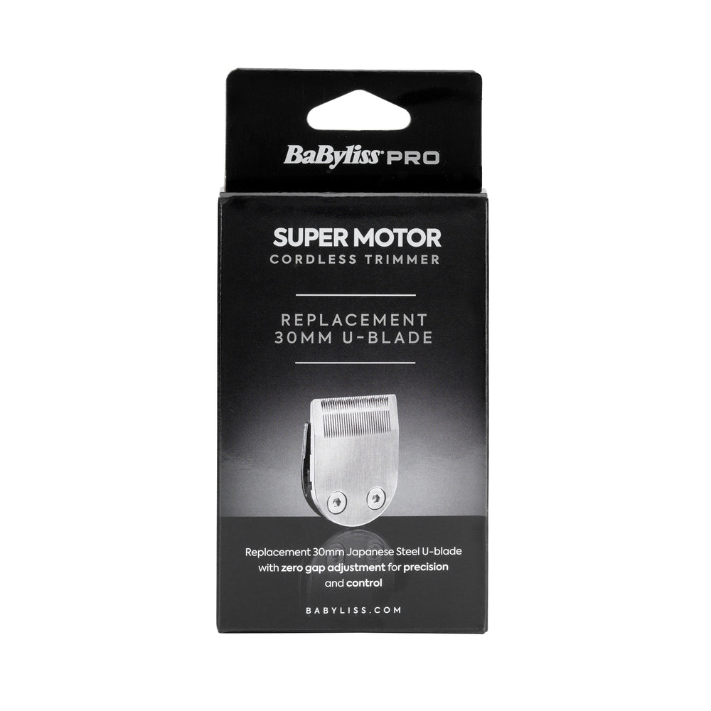 BABYLISS PRO SUPER MOTOR CORDLESS TRIMMER REPLACEMENT 30MM U- BLADE SILVER