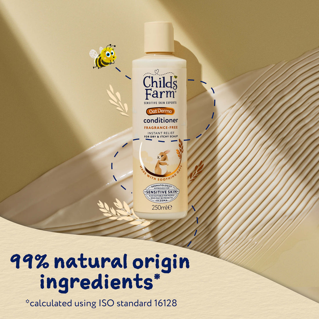 Childs Farm Sensitive Skin Experts Oat Derma Fragrance Free Conditioner 250ml