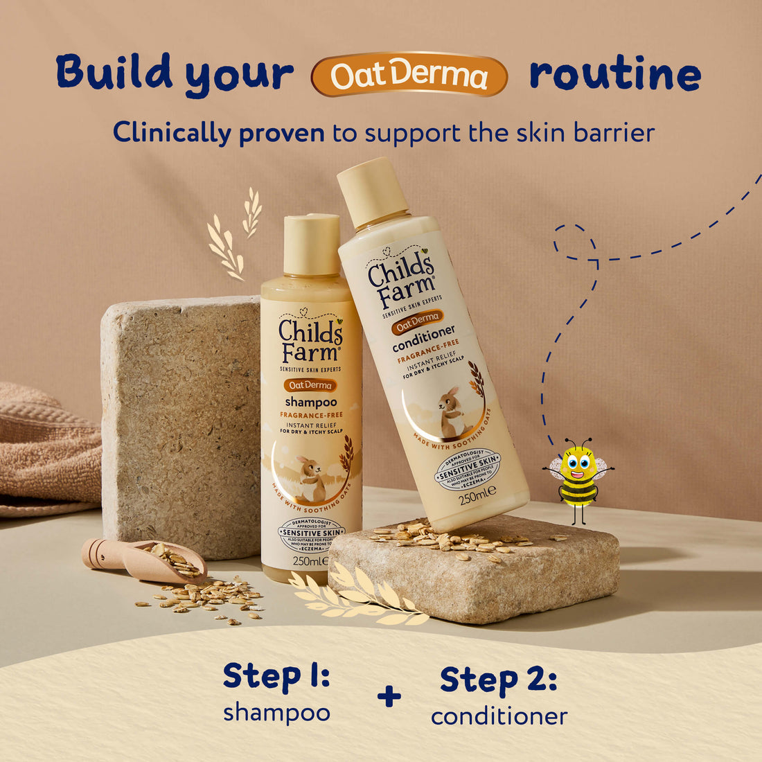 Childs Farm Sensitive Skin Experts Oat Derma Fragrance Free Conditioner 250ml