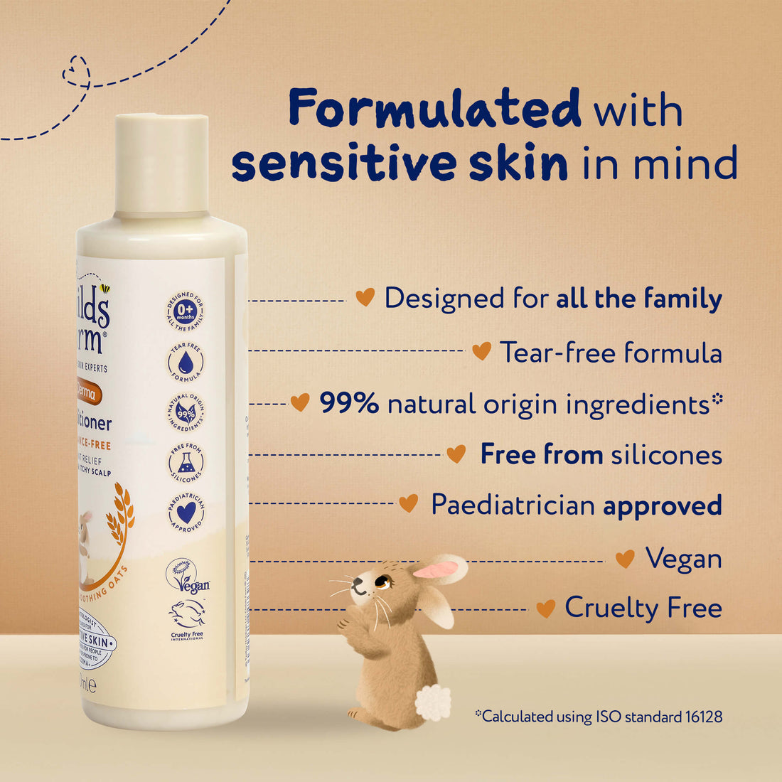 Childs Farm Sensitive Skin Experts Oat Derma Fragrance Free Conditioner 250ml