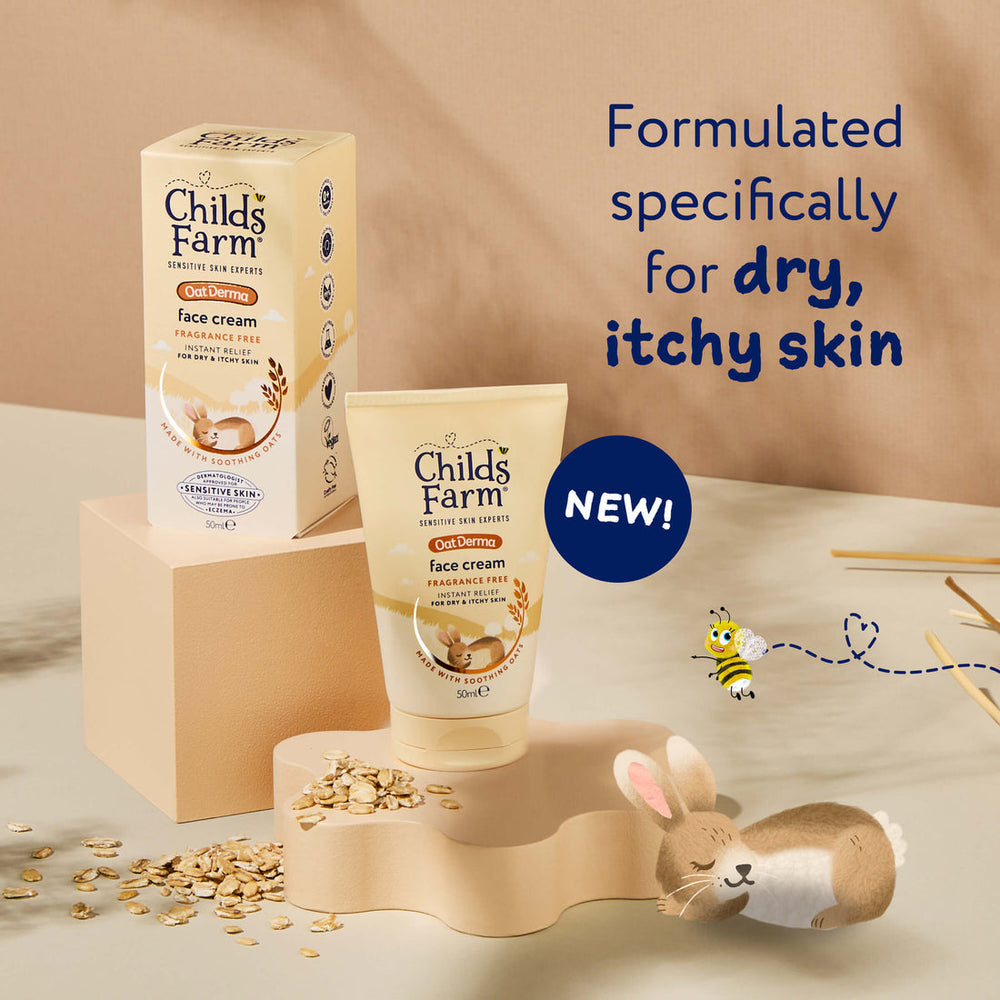 Childs Farm Sensitive Skin Experts Oat Derma Fragrance Free Face Cream 50ml